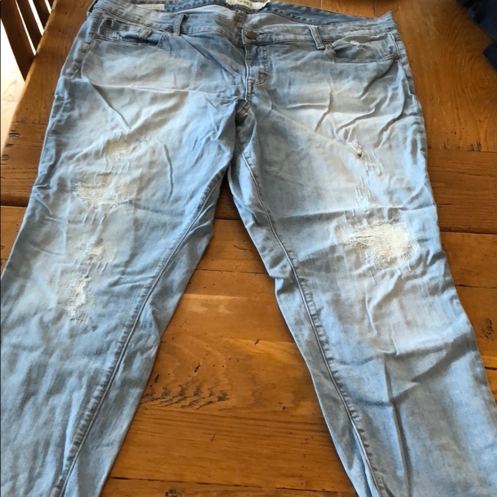 Torrid boyfriend jeans - distressed and sewn